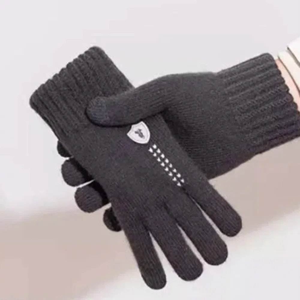 Acrylic Fibres Unisex Anti-cold Mittens Soft Touch Screen Dual-use Gloves Thickened Windproof Knitted Yarn Flip Mittens