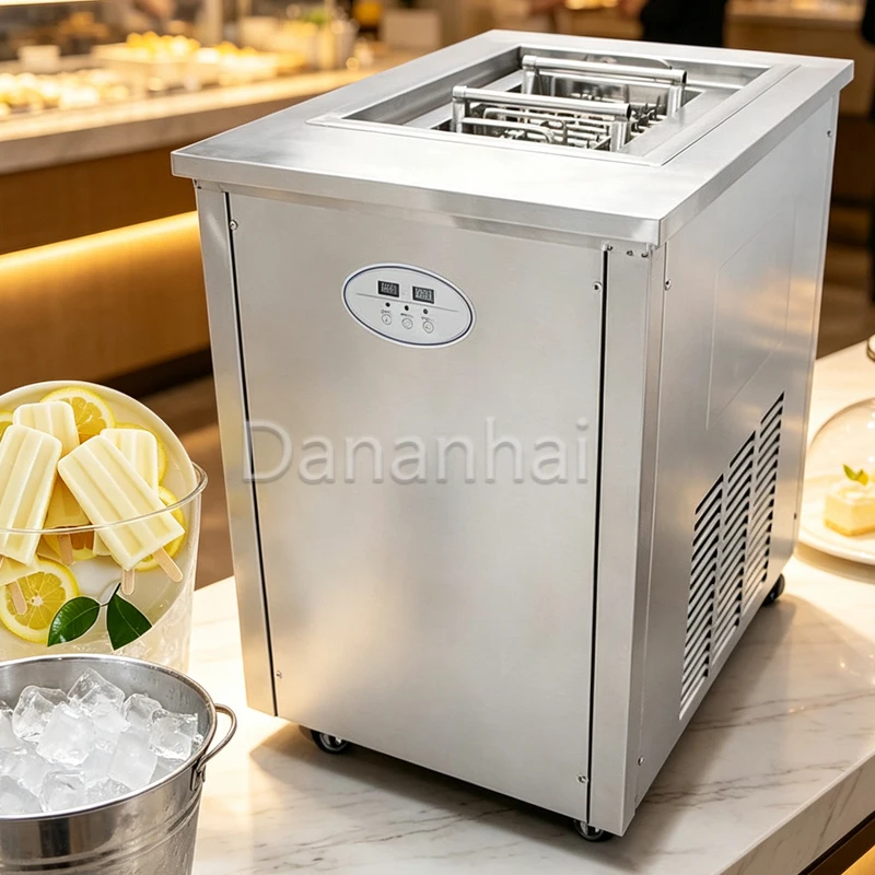 Small Commercial Ice Cream Making Machine Stainless Steel 110V 220V - Compact Ice Cream Maker for Business Use