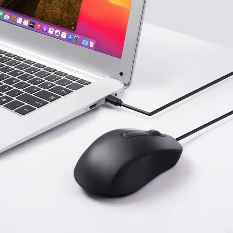 Chuột 918C Loại C, Chuột Chơi Game Có Dây USB C Tiện Dụng 3 Nút 1000DPI Cho PC Máy Tính Xách Tay Và Nhiều Thiết Bị Loại