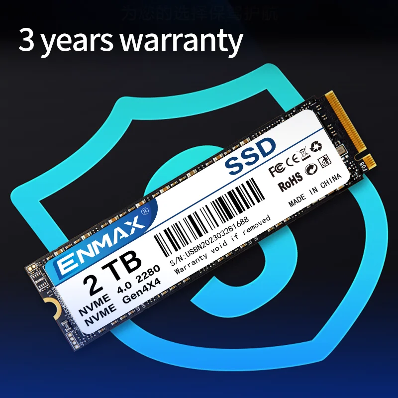 Enmax-内蔵SSD,nvme,m2,1テラバイト,512GB, 256GB,m.2,2280,pcie 3.0,ラップトップ,ノートブック