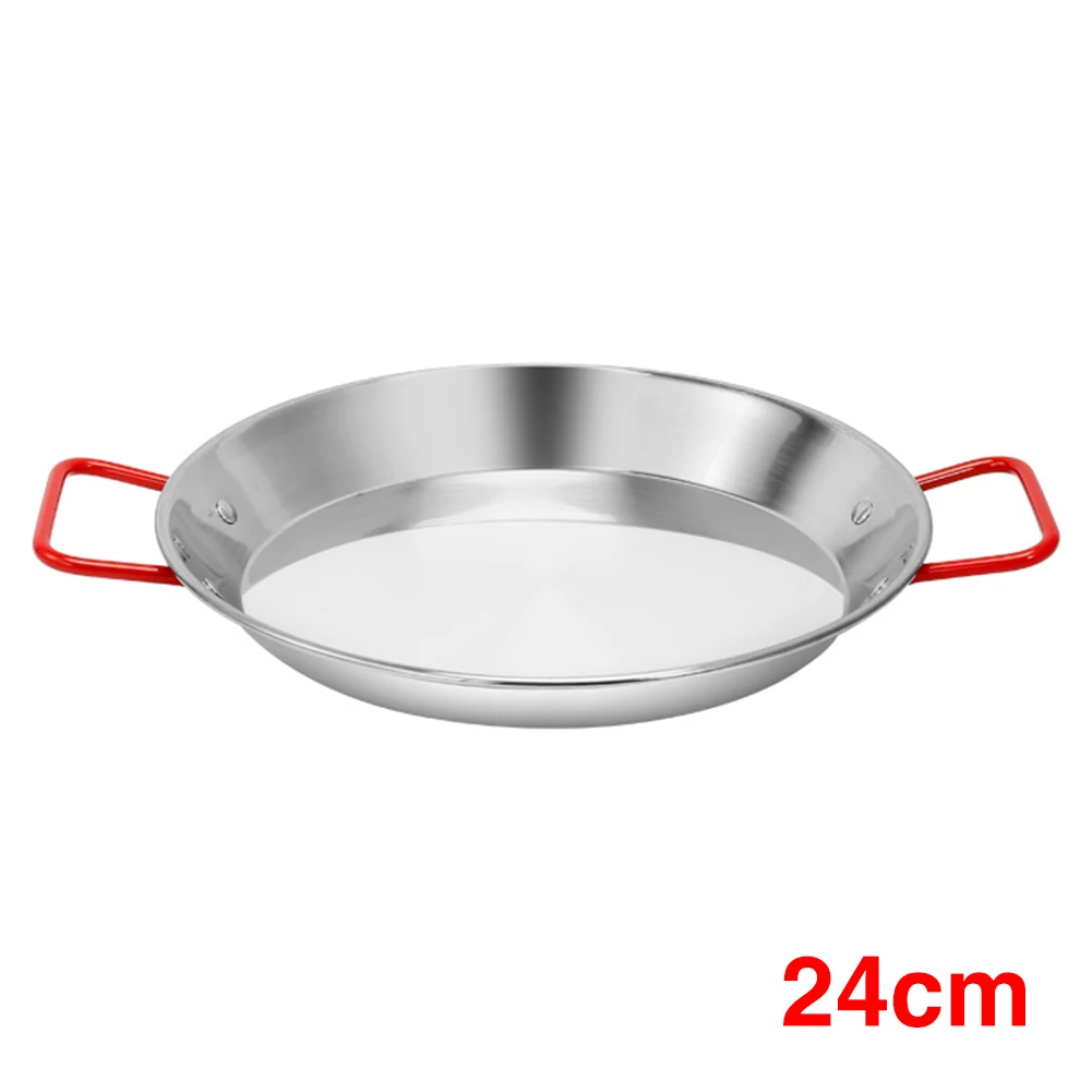 Stainless Steel Frying Pan Omelets Saute Small Egg Oil Heating Pot Eggs Non Stick Anti-scalding Handle Pans 24/28CM