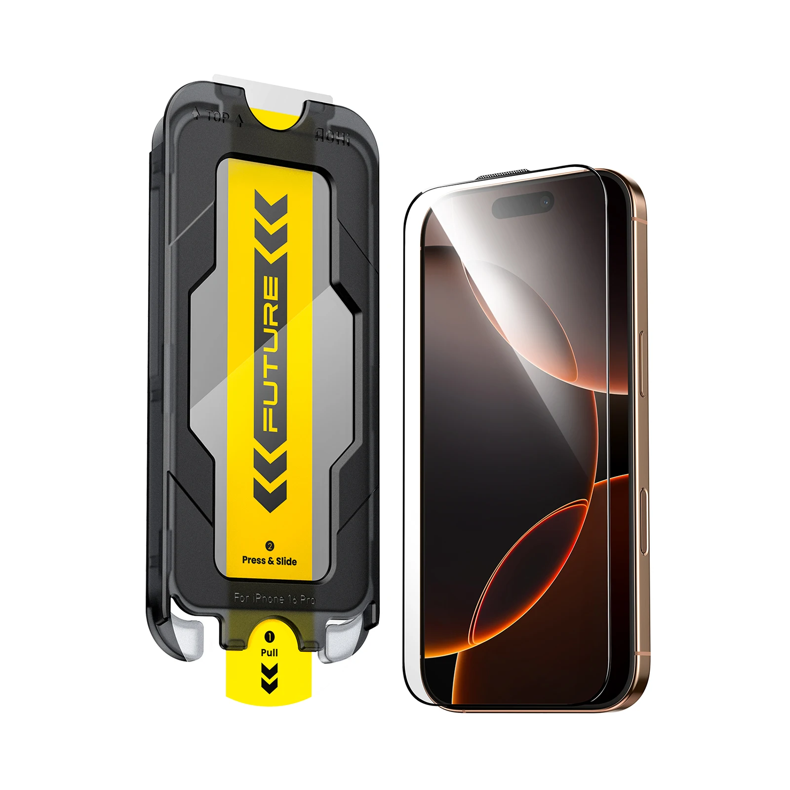 

AOHi The Future MagArmor Phone Tempered Glass (For iPhone 16 Pro/ 16 Pro Max)