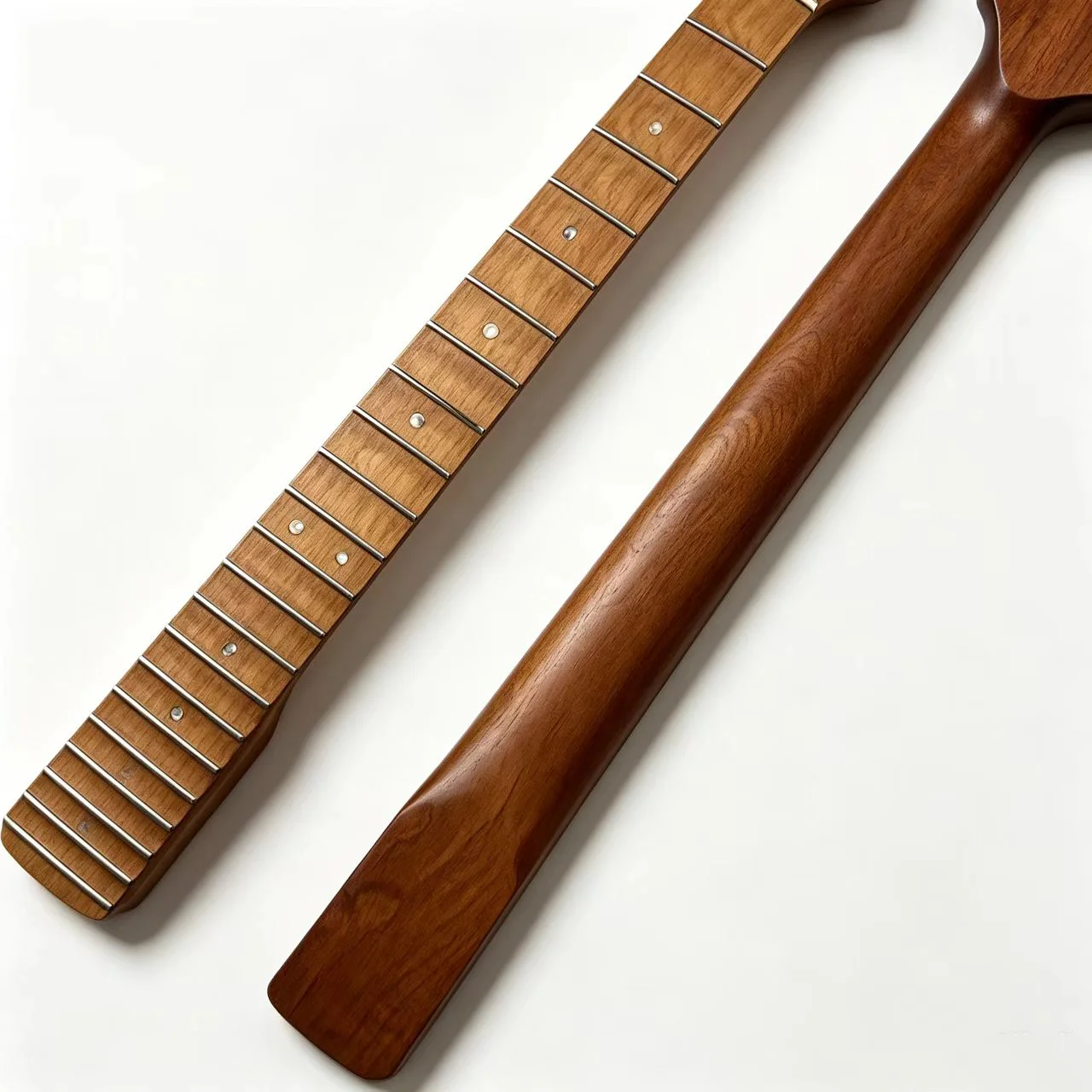 22 Frets ST Style Electric Guitar Neck Roasted Maple with Scalloped Design Fingerboard for Guitar Lover Replacement
