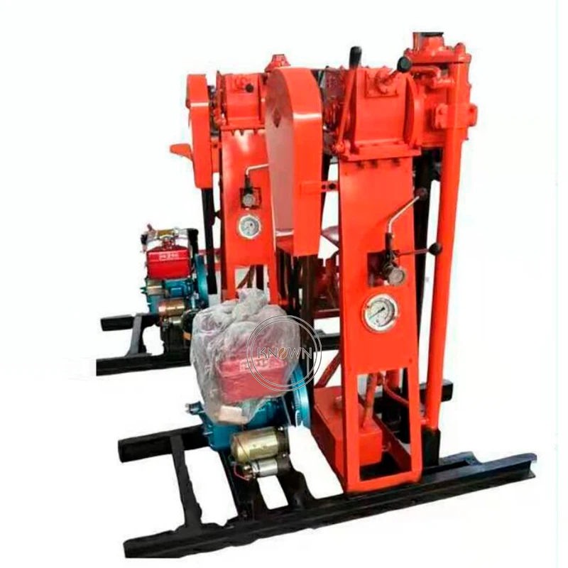 Small Geological Exploration Drilling Rig Can be Equipped with Crawler 70 Meters Rock Core Hydraulic Drilling Machine