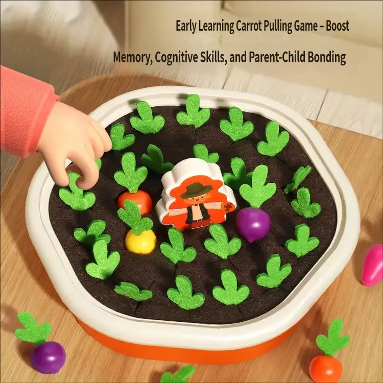 Radish Puzzle Toy Baby Infant Early Childhood Education Children Hand-held Cognitive Color Matching