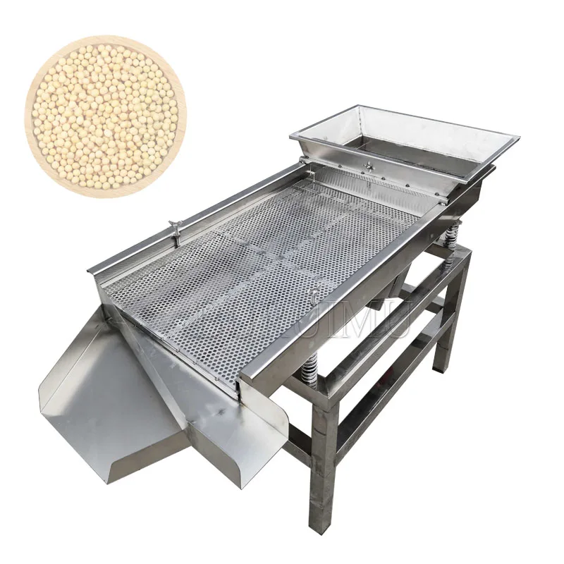 Single Layer Sieve Stainless Steel Electric Screen Linear Screening Machine Vibrating Industrial Vibrating