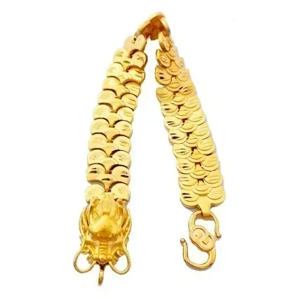 Eldorado Gold  2025 Lover's giftBoutique 9999 gold dragon bracelet ancient real gold watch chain trendy mens wrist chain 24K gol