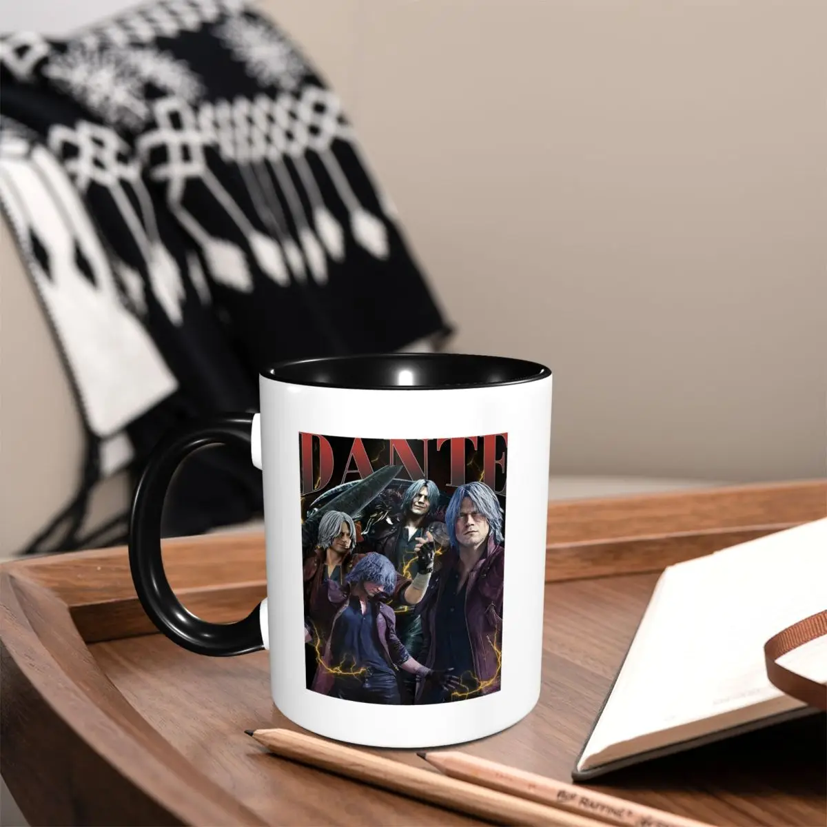 Limited Dante Devil May Cry Mug Funny Ceramic Coffee Cups Tea Mugs Milk Cup Drinkware Gift for Woman Man