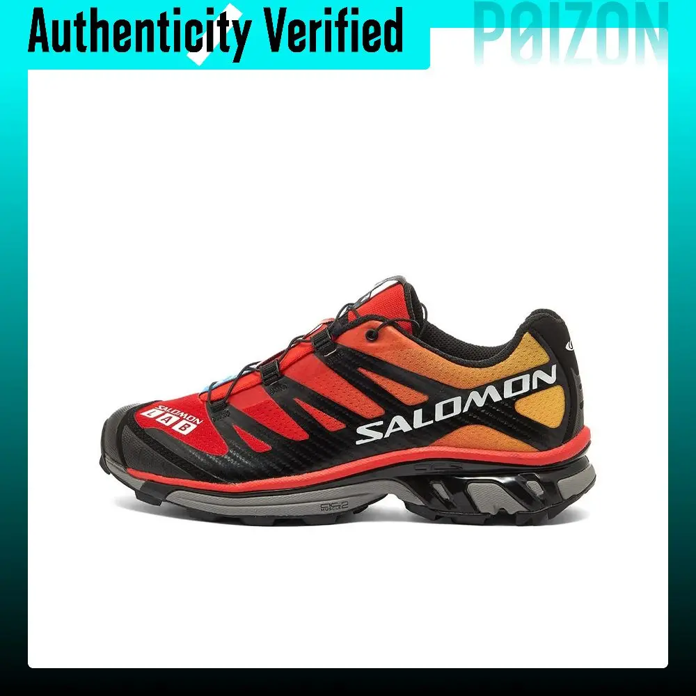 SALOMON XT 4 Athleisure Cushioning Abrasion Resistant Breathable Coverage Lightweight Low top Running Shoes Men's Red L40951700