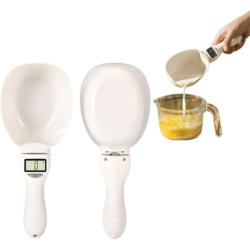 -Cucchiaio dosatore digitale A12R, scala dosatrice per alimenti, alta precisione con set di cucchiai dosatori con schermo LCD
