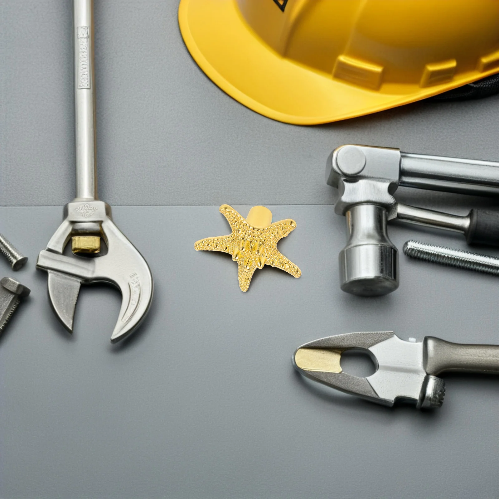 

4pcs Star Drawer Pulls Zinc Alloy Modern Cabinet Handles For Kitchen Furniture Dresser Single Hole Installation Comfortable Grip