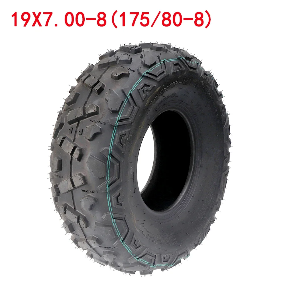 Upgrade to Safety & Performance: 19x7.00-8 Tubeless Vacuum Tire | Eliminates Flats, Enhances Stability for 150cc-250cc ATVs