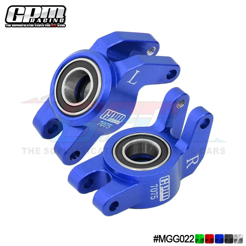 

ARRMA 1/18 GRANITE GROM 7075 Aluminum Rear Hub Carrier 2pc Oversized Bearing CNC Machined Anti-Wear RC Truck Upgrade Parts