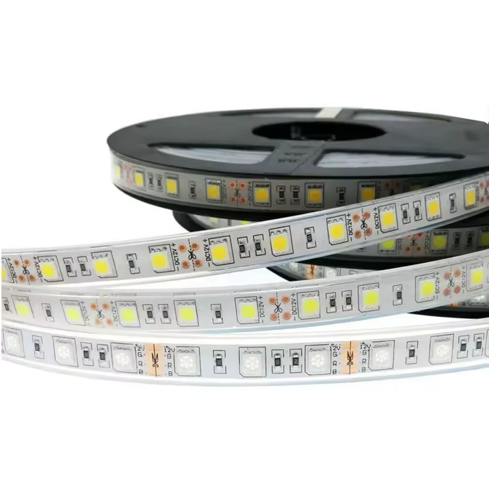 Green IP68 Waterproof LED Strip 12V 24V 5050 LED Flexible RGB Tape Light Lamp Warm White Red Blue For swimming Pool Fish Tank