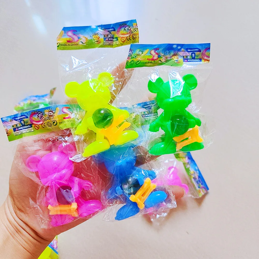 15 PCS Cute Colorful Animal Bear Marbles Kids Sports Toy Kids Birthday Party Favor Package Pinata Stuffed Gift