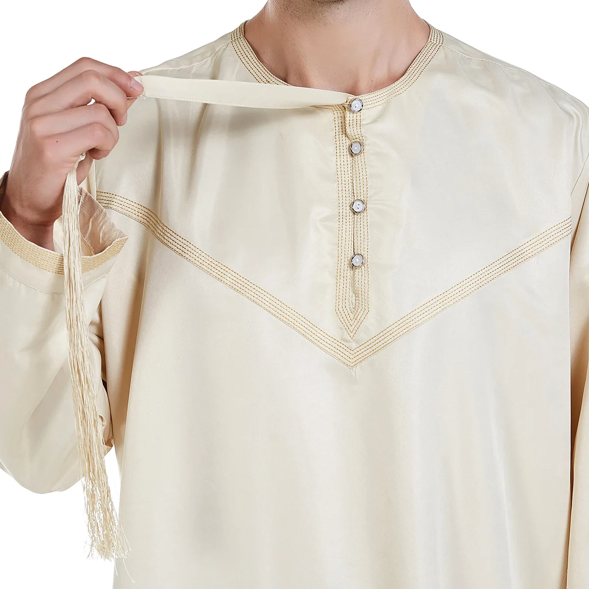 Ropa islámica musulmana para hombres, vestido Abaya tradicional árabe de Dubái, caftán turco Ramadán Bairam Eid oración Jubba Thobe, túnicas largas