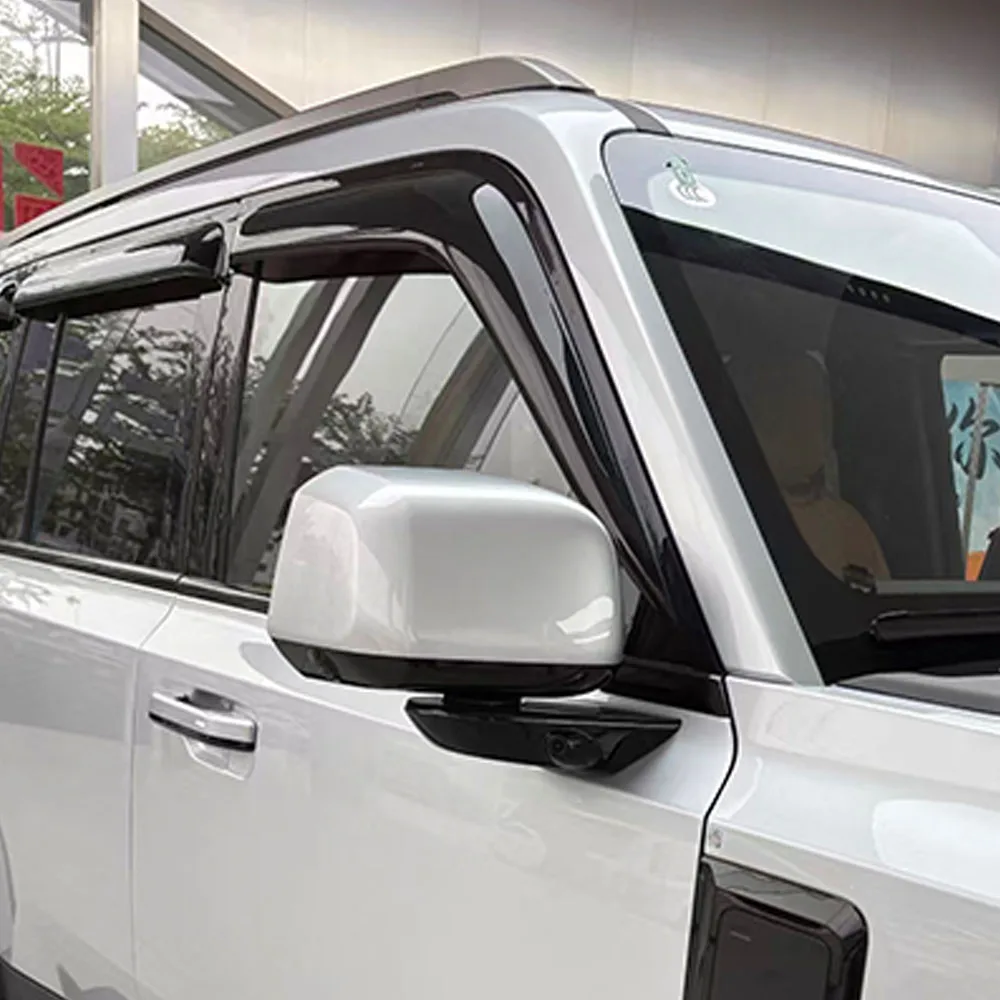 Car Side Window Deflector Transparent Rain Shield Thick Wide Exterior Trim For Chery iCAR V27 2026-2027