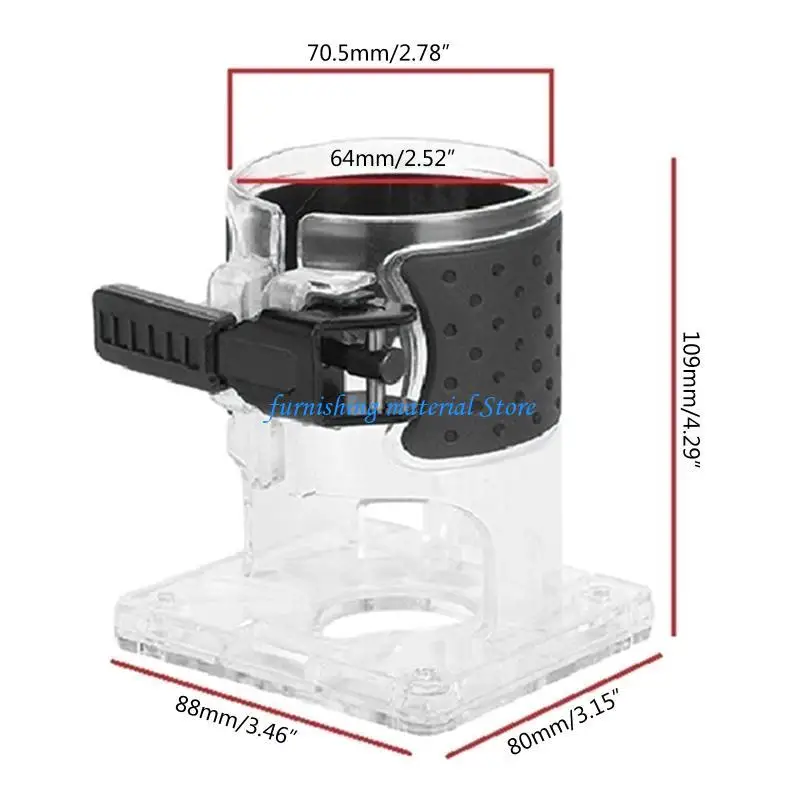 트리밍 기계 목재 라우터 밀링 원형 슬롯 베이스용 Y5GD 원형 절단 지그