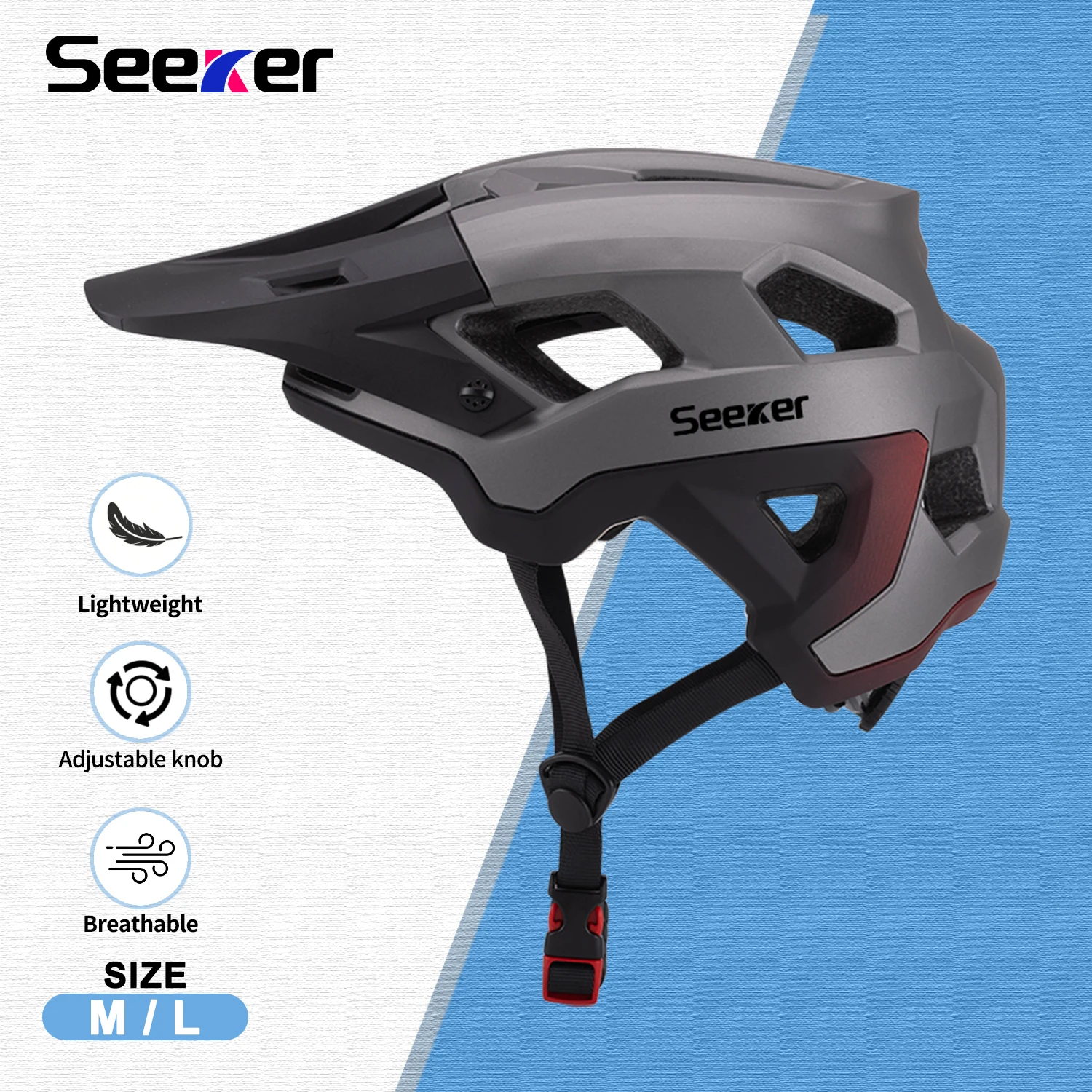 

UMUSEEKER bicycle riding helmet one-piece anti-impact off-road mountain bike road bike outdoor sports bicycle safety helmet