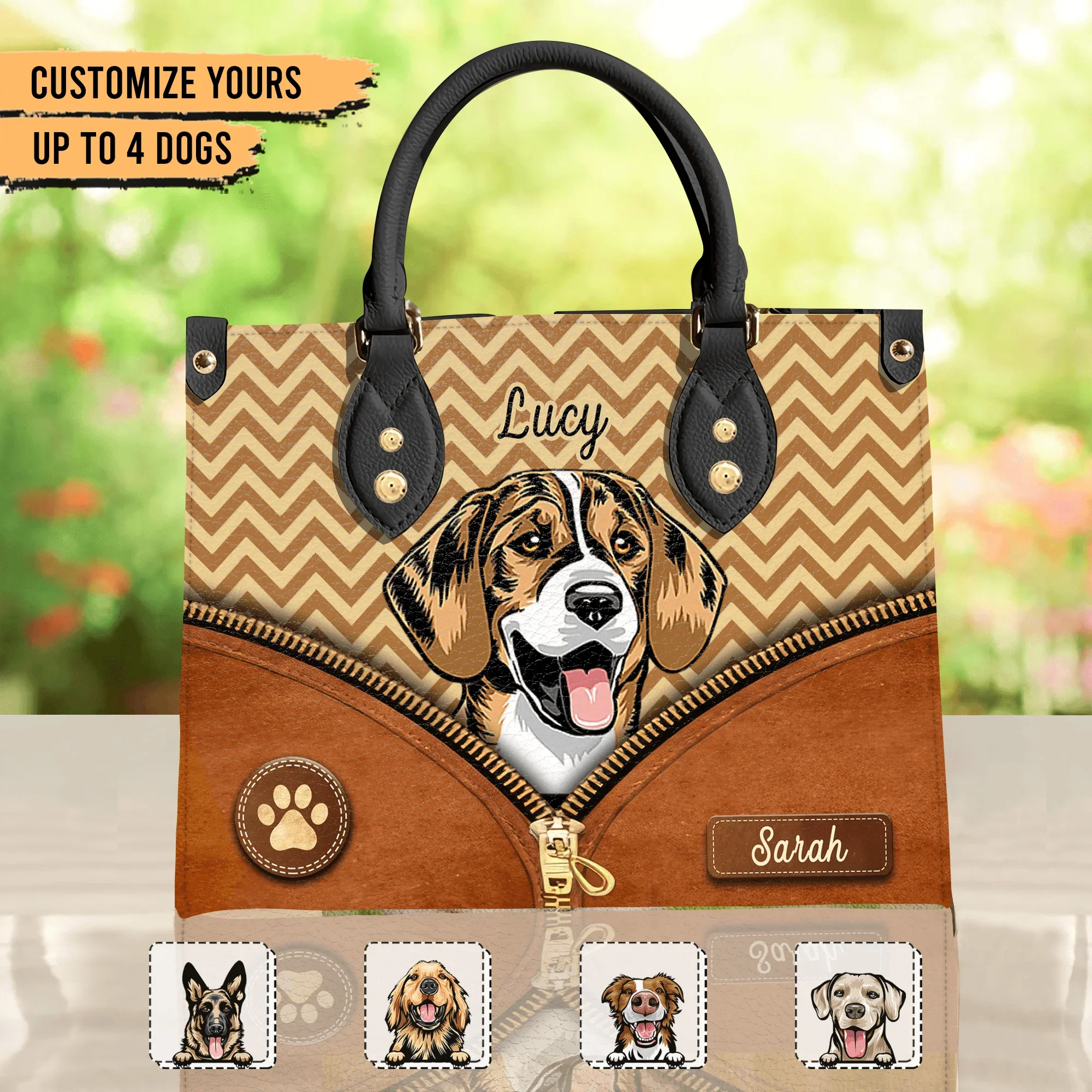 

Leather Clutch Bags for Women Ladies Gifts Personalized Dog Lovers Custom Name Premium Brand Design Multifunction Handbags bolsa