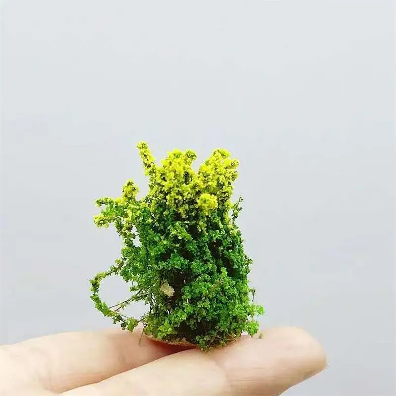 8 個 DIY マニュアルミニチュアシミュレーションモデル低木花クラスター植物花緑化シーン軍事フィールド素材花