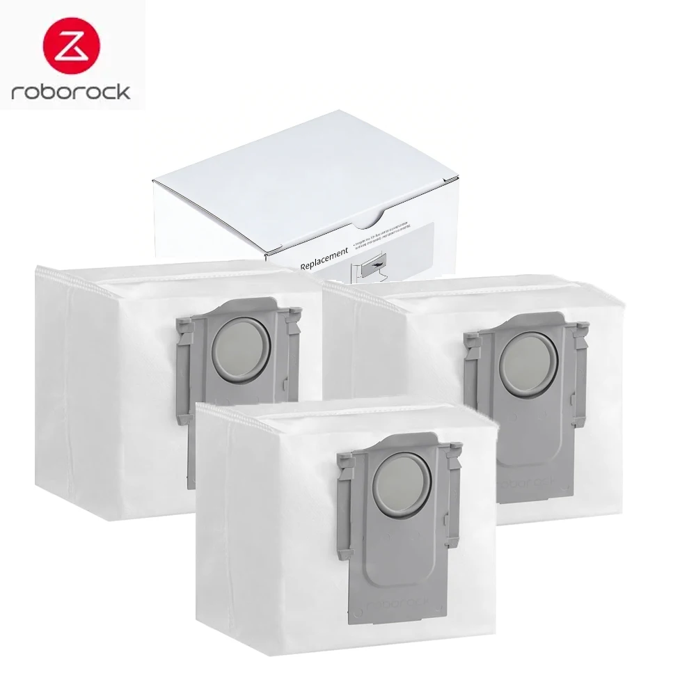 Original Roborock Q10 S5+/Q10 X5+/Q7 M5+ Dust Bags for S8 +/S8 Pro Ultra/Q8 Max+/Q5/Q5 Max+/S7 Max Ultra/S7/Q5 Pro+ Spare Parts