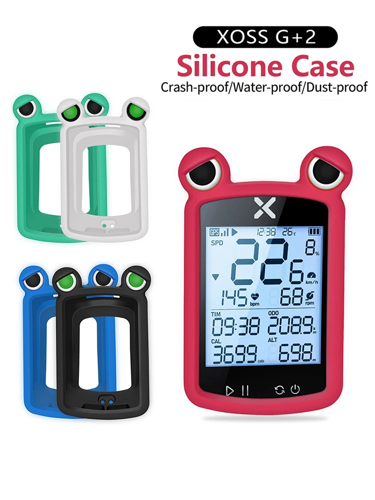 AliExpress XOSS G2 G2+ Plus Bike Computer Silicone Cover GPS Speedometer Frog's Eye Generic Protective Sleeve Stopwatch Silicone Case