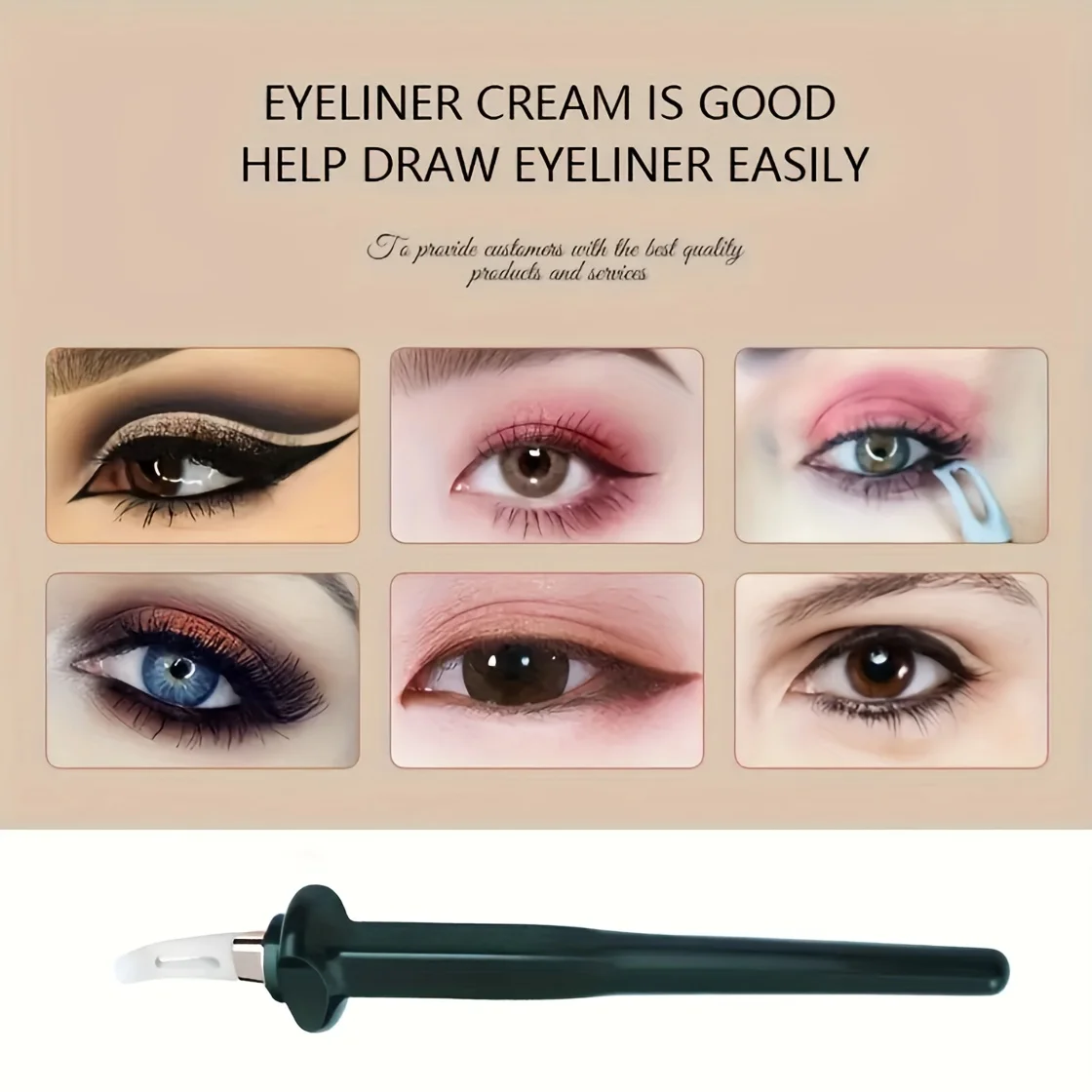 Silicone Eyeliner Brush Easy Eyeliner Silicone Applicator Tool Reusable Silicone Eyeliner Tool