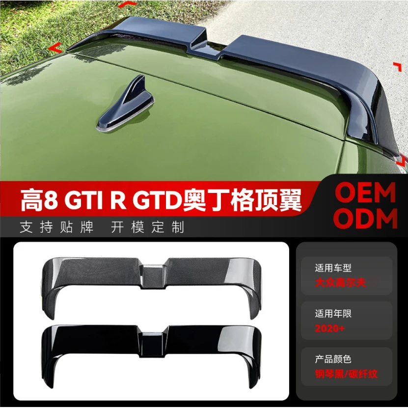 

Car Rear Top Roof Spoiler Wing Oettinger Style For Volkswagen Golf 8 MK8 2020+ GTI R GTD GTE