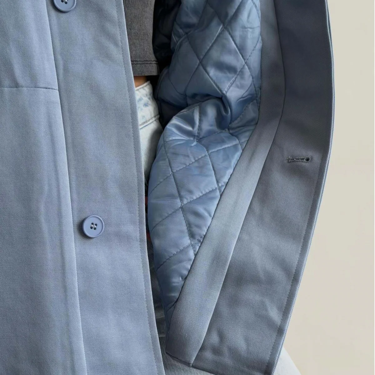 IG Women High Stand Collar Epaulet Belted Padded Trench Coat, Quilted Lining Mid-Length Oversized Winter Casual Outerwear