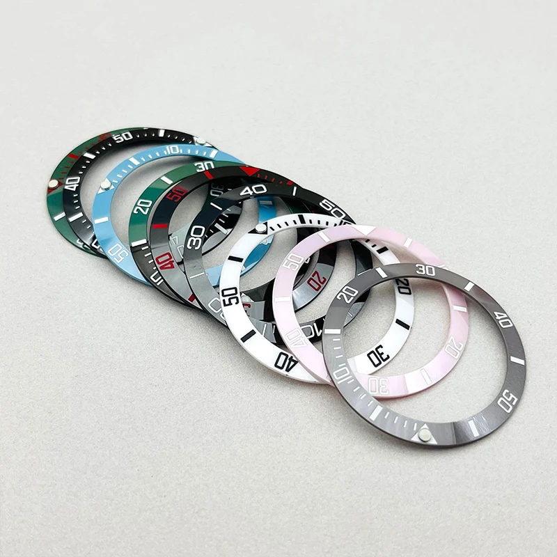 38 مللي متر الرجال ساعة ميكانيكية حالة منحدر السيراميك الحافة إدراج حلقة القطر الداخلي 30.5 مللي متر يناسب ساعة الفرعية استبدال إصلاح أجزاء