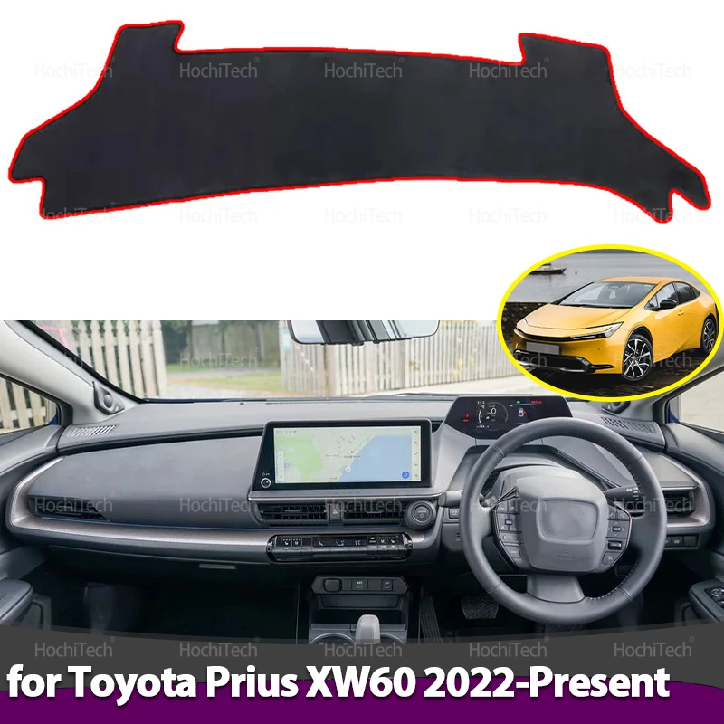 

Dashboard Cover Pad Car Liner Anti-UV Mat Sunshade Dashmat Carpet for Toyota Prius XW60 Fifth Generation 2022 2023 2024-Present