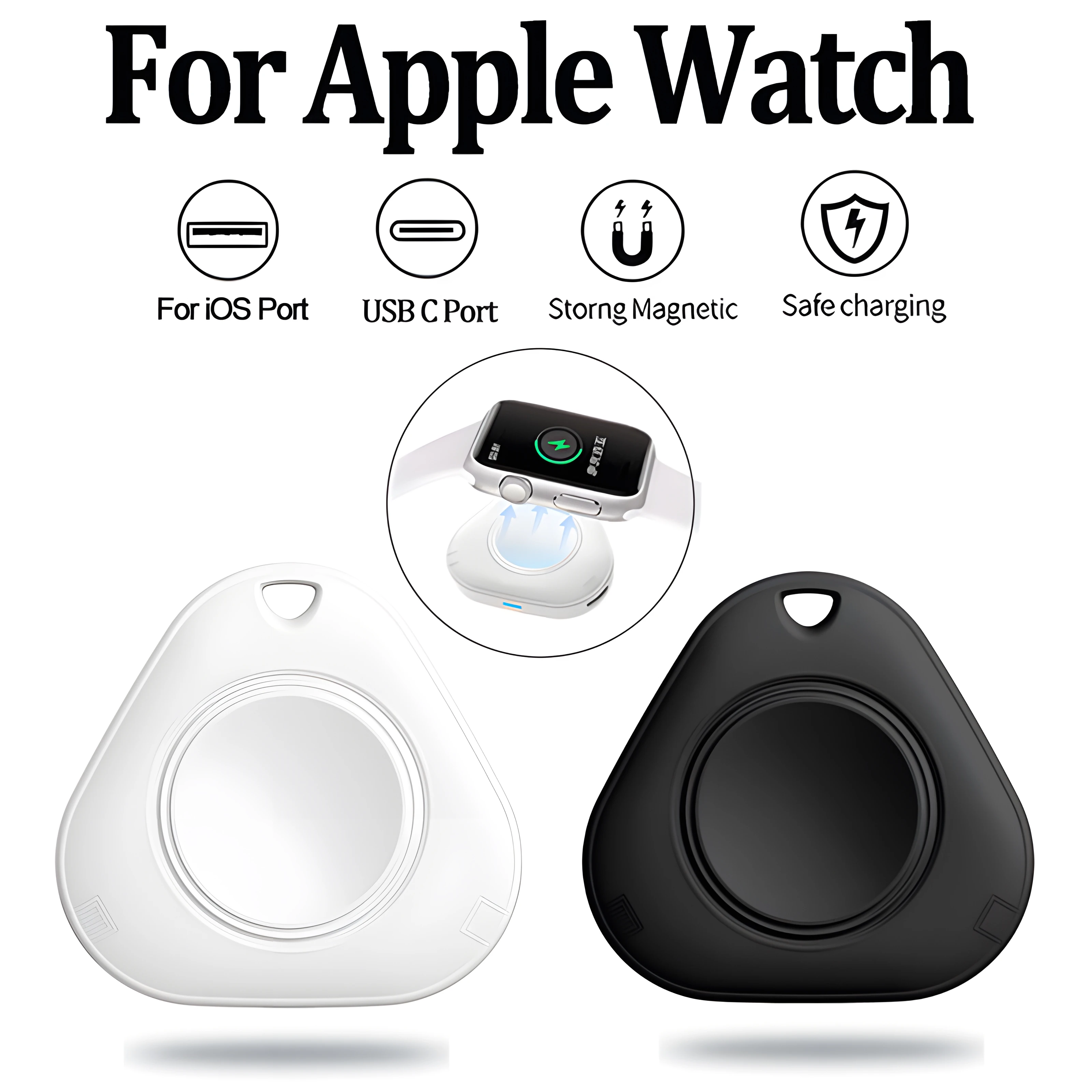 Portable Wireless Magnetic Smartwatch Type C L Port Charger for Apple Watch Series 9 8 7 6 Watch charger for iWatch 5 4 SE Ultra