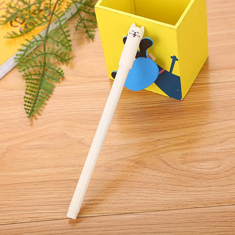 ปากกาหมึกเจล S ด้ามจับที่สะดวกสบายปากกาหมึกเจลดีไซน์ปากกาสวยงามดีไซน์แมวน่ารักมีจุดละเอียด0.5มม. สำหรับการเขียนที่ราบรื่นเพื่อความสะดวกสบาย