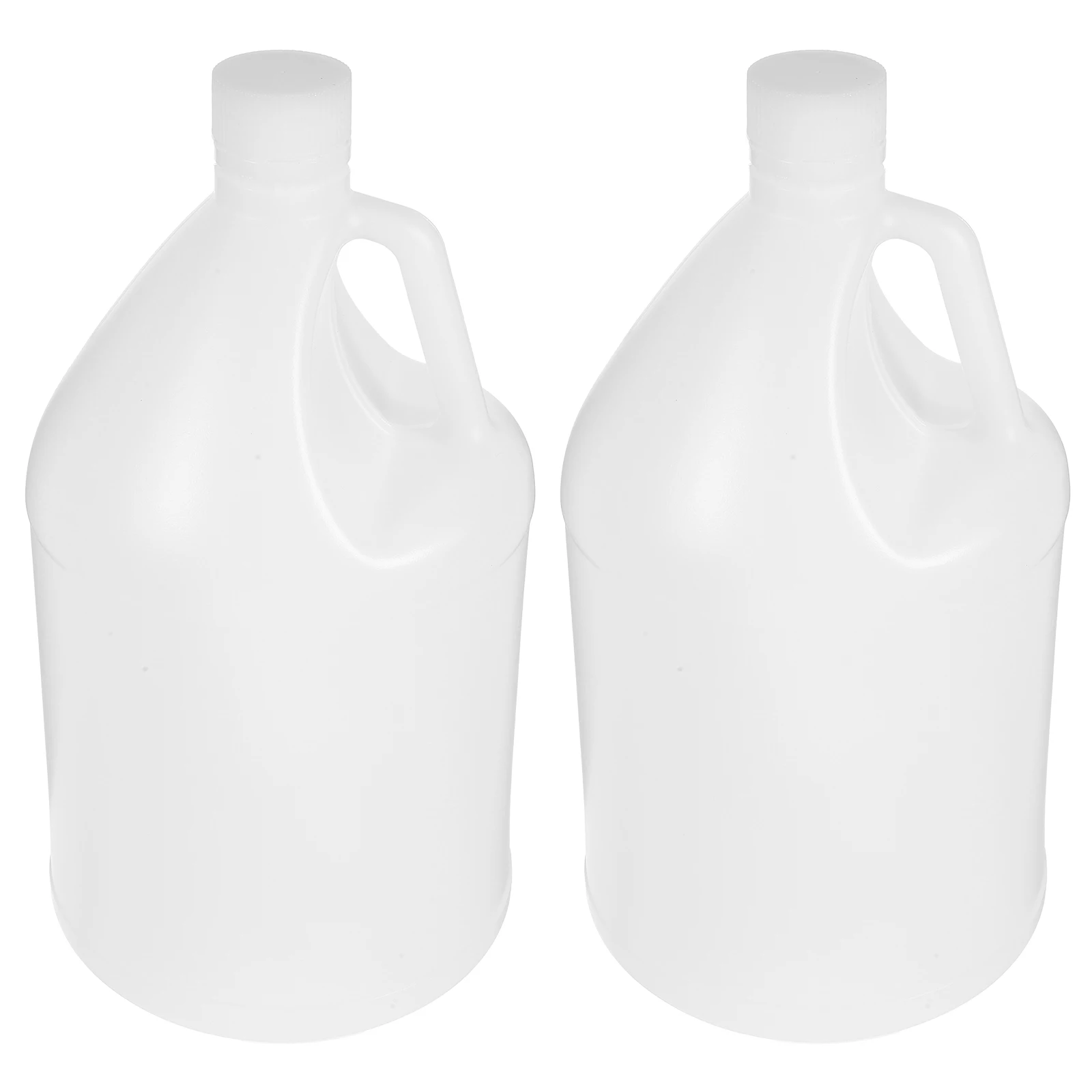 

2pcs Gallon Plastic Jug Empty Milk Jugs With Caps Thickened Hdpe Water Storage Container For Liquid Juice Bottle Multi-Purpose