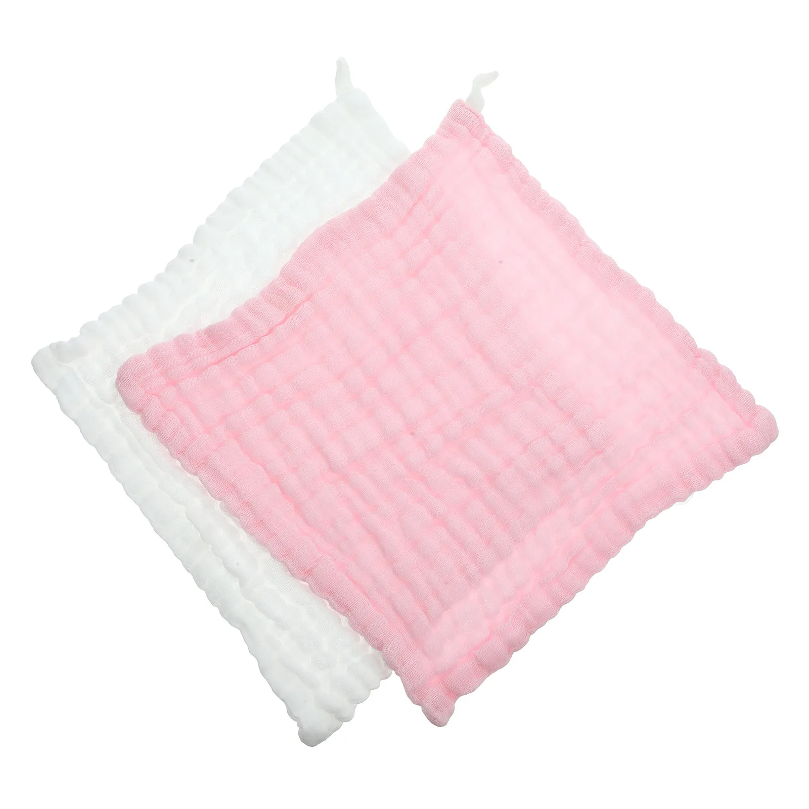 2개입 흡수성 트림 천 면 부드러운 아기 세척 천 내구성 있는 아기 트림 천 민감한 피부용 트림 천