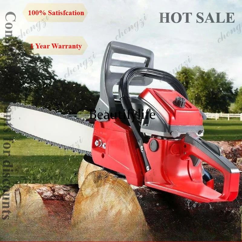 81 Logging saw Small household handheld four-stroke high-power sawing tree chopping machine