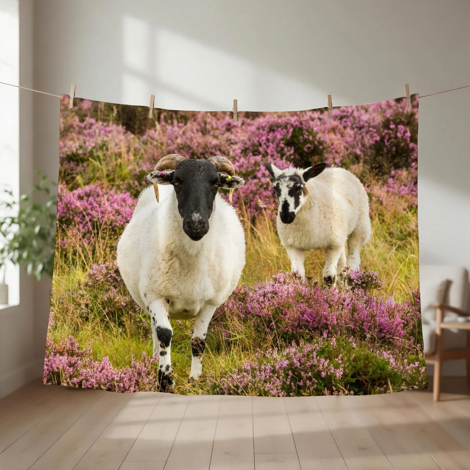 Ewe and Lamb Throw Blanket cosplay anime Shaggy Thermal heavy to sleep Blankets