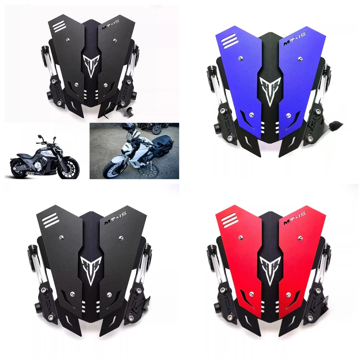 Parts Suitable for 300 Black Flag 500 LFC700 Liao Modified CNC Windshield Universal Aluminum Alloy Windshield