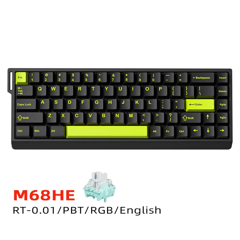 Teclado mecánico de eje magnético M30/68HE 8K: edición profesional para juegos de deportes electrónicos, ideal para disparos ultrarrápidos VALORANT