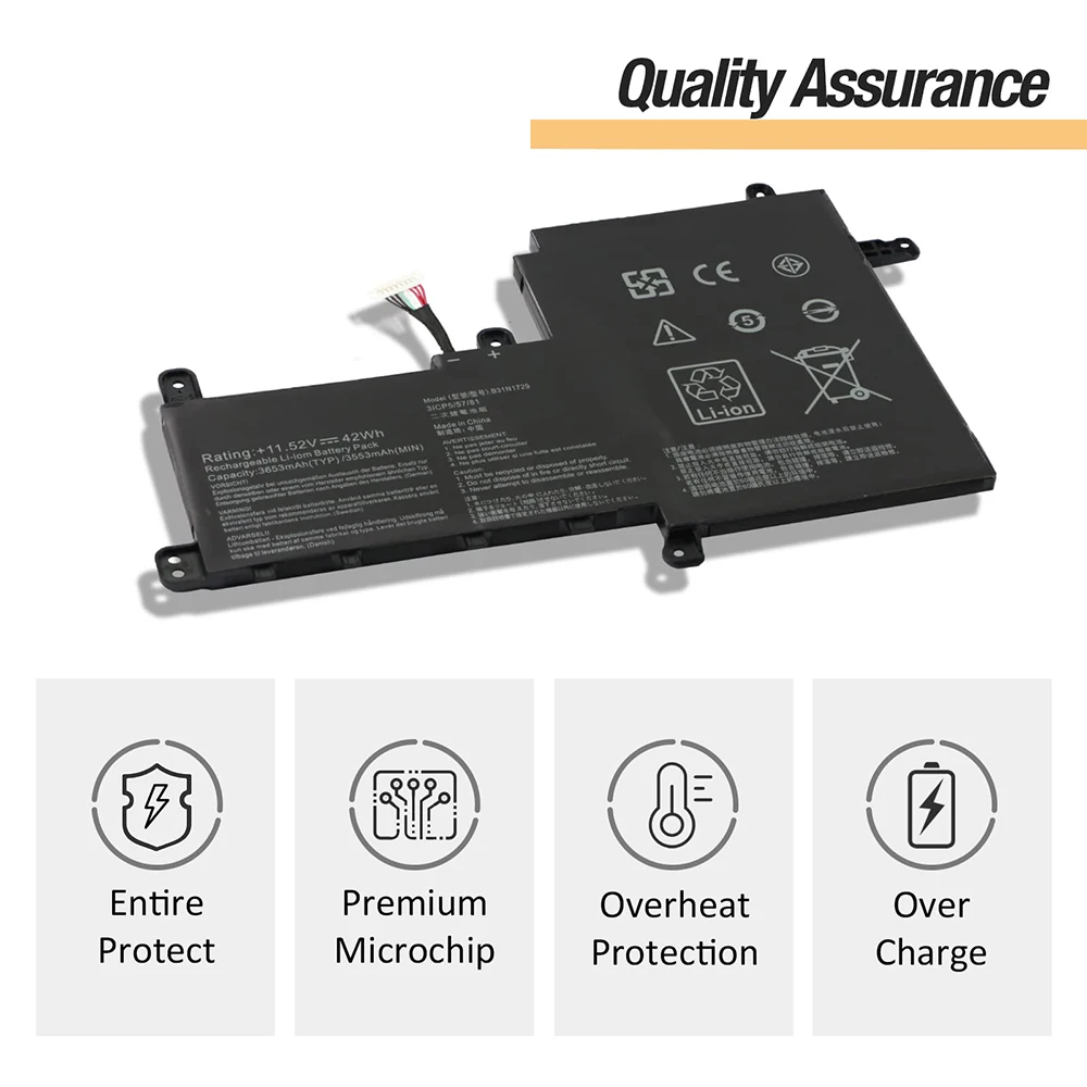 Imagem -06 - Substituição da Bateria para Asus Vivobook B31n1729 S15 S530 S530u S530ua S530uf S530fa S530fn S530un X530 X530u X530ua X530uf X530fa