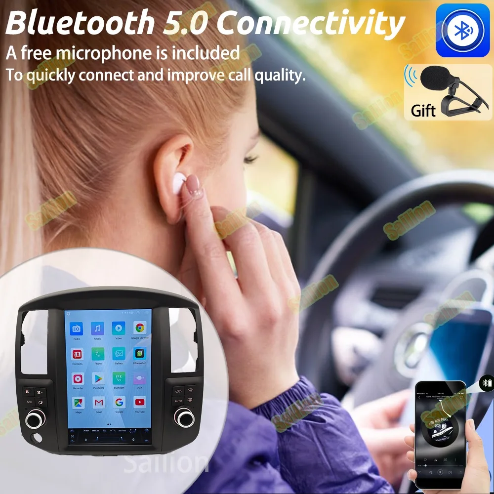 Central Multimídia Automotiva Android15 For Nissan Pathfinder R51 2008-2012 Type B CarPlay GPS Navigation WiFi 4G GPS DSP Screen