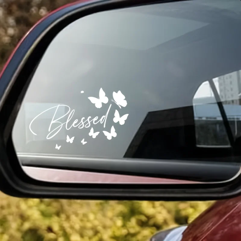 Suitable for General Stickers for Car Rearview Mirrors, Water Glasses Bible Verse Rearview Mirror Decals - view 4