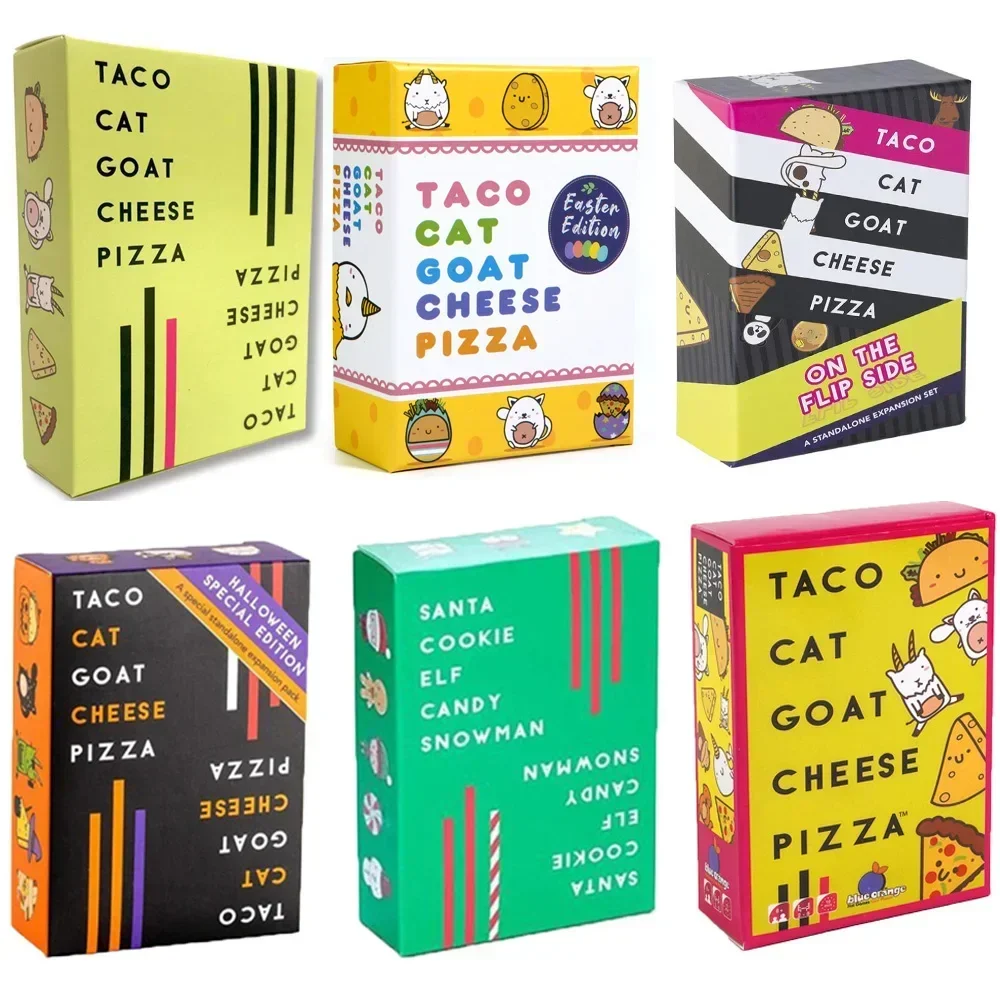 Taco Cat Goat Cheese Pizza Playing Cards Easter Edition Elf Candy Board Funny Games for Couples 2-8 People Friends Party Games