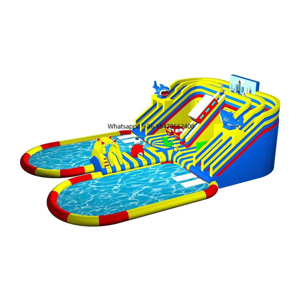 Professional Wholesale THL Brand PVC Outdoor Inflatable Water Park Pool Slide Custom Size for Child Adult  Manufacturer