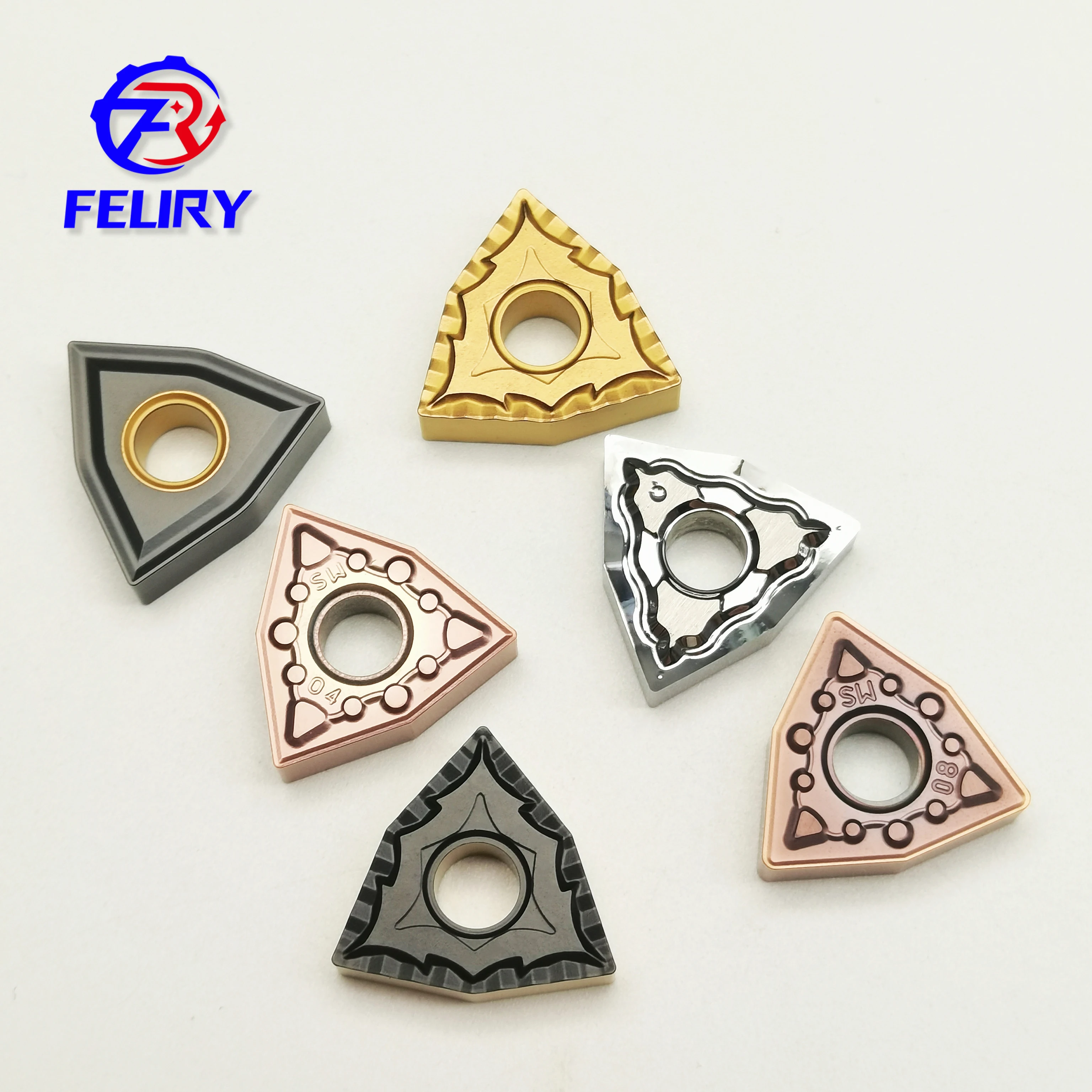 

WNMG080404 WNMG080408 LF6018 3018 K10 and other high quality carbide tools are suitable for various materials processing WNMG