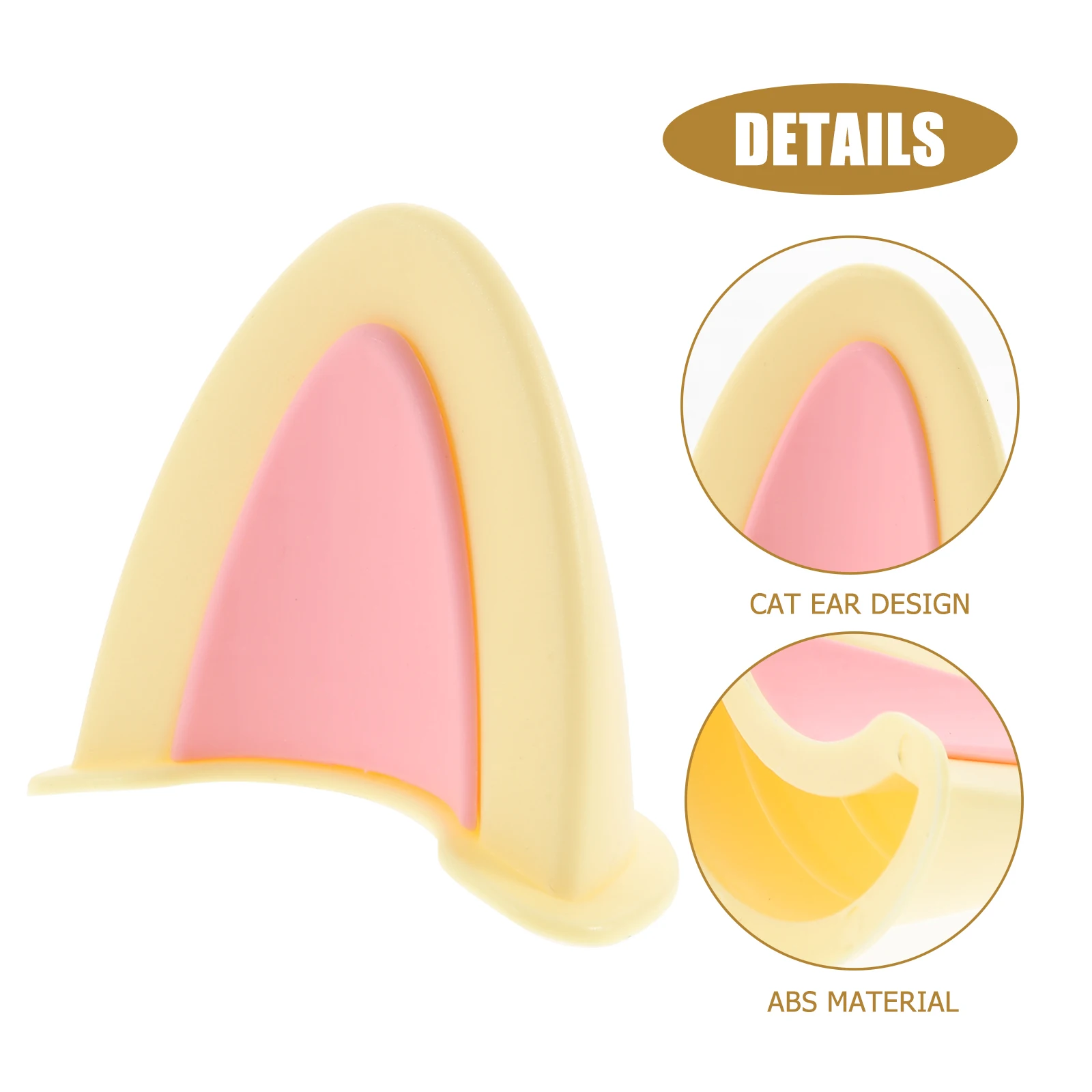 

Cat Ears Accessories Adorable Kitten Decorative nament ABS Material Motorcycle Scooter Bright Durable Design Easy