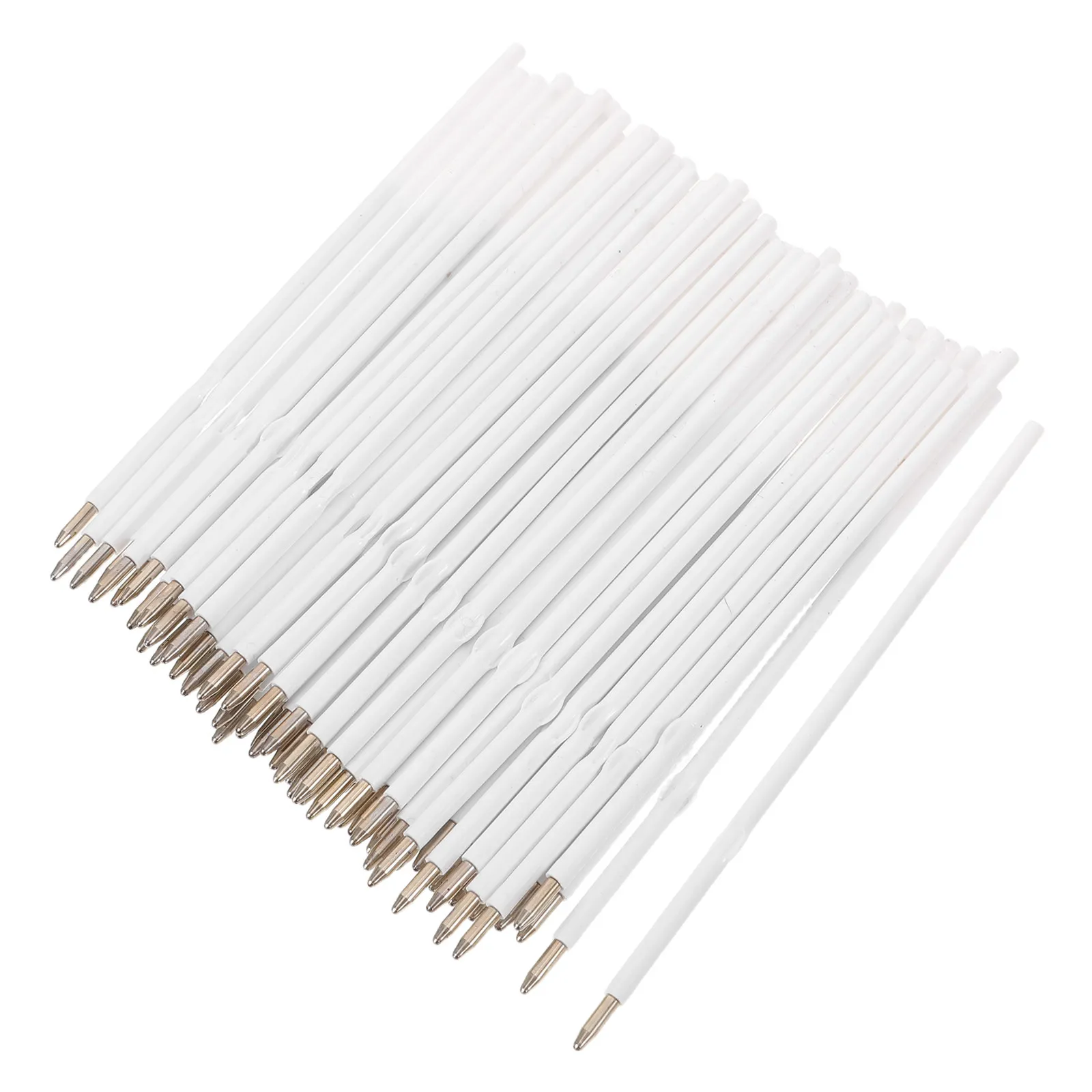 

200Pcs Ballpoint Pen Refills Black Gel Ink Quick Dry Smooth Writing Comfortable Lightweight for Office School Art Stationery