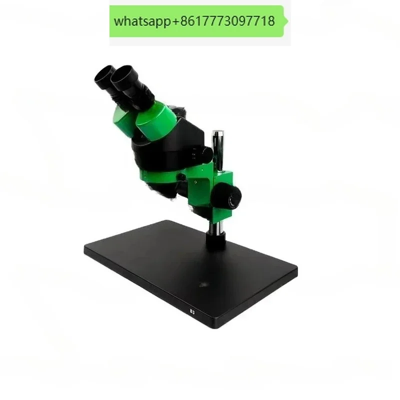 RL-M3T-B3 Trinocular High Definition Stereo Microscope with Large Platform + SS-033 Light Source + 0.5ctv Adapter + M17 Touch