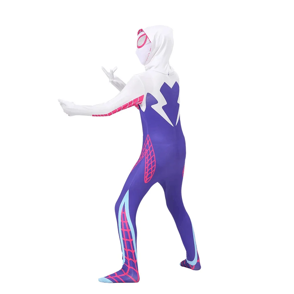 Adult Spider Costume New Gwen Stacy Cosplay Superhero Bodysuit Girls Jumpsuits Halloween Party Clothes